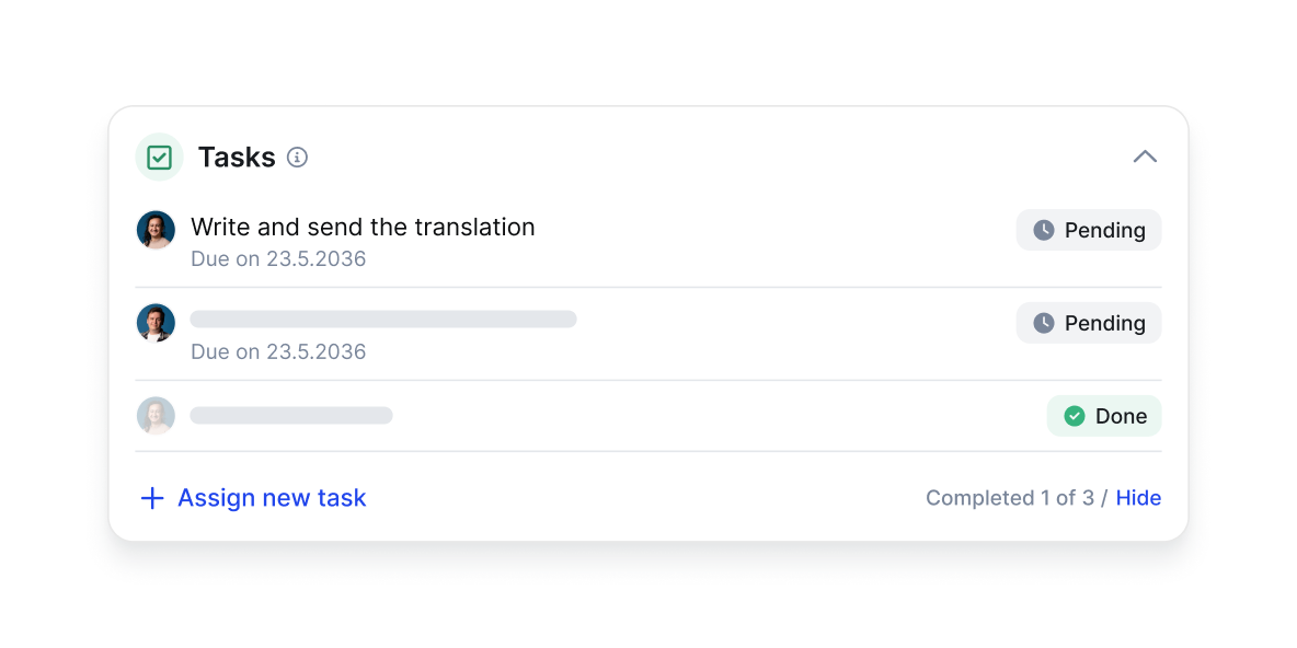 Assign multiple tasks