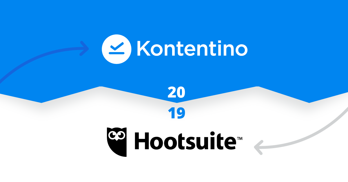 Kontentino vs. Hootsuite 2019