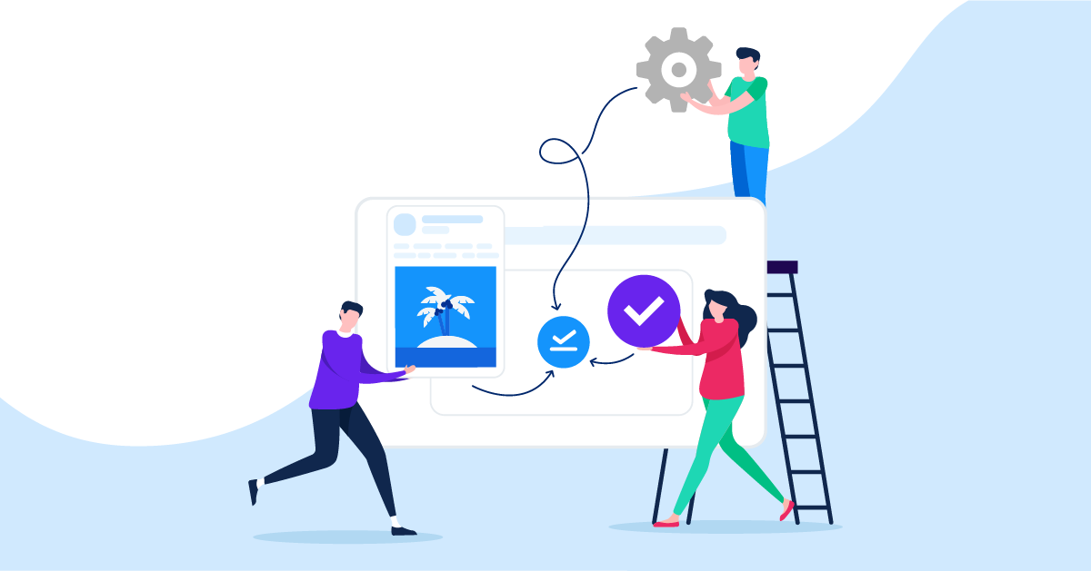 Social media content approval process/workflow