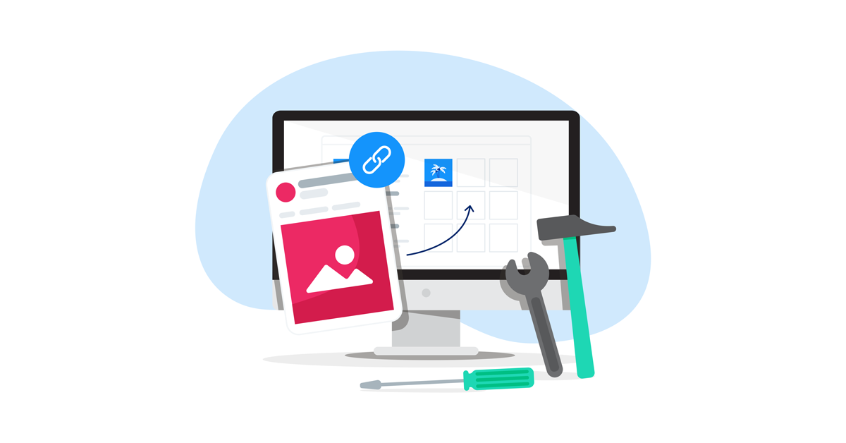 Link preview on Facebook, LinkedIn and Twitter