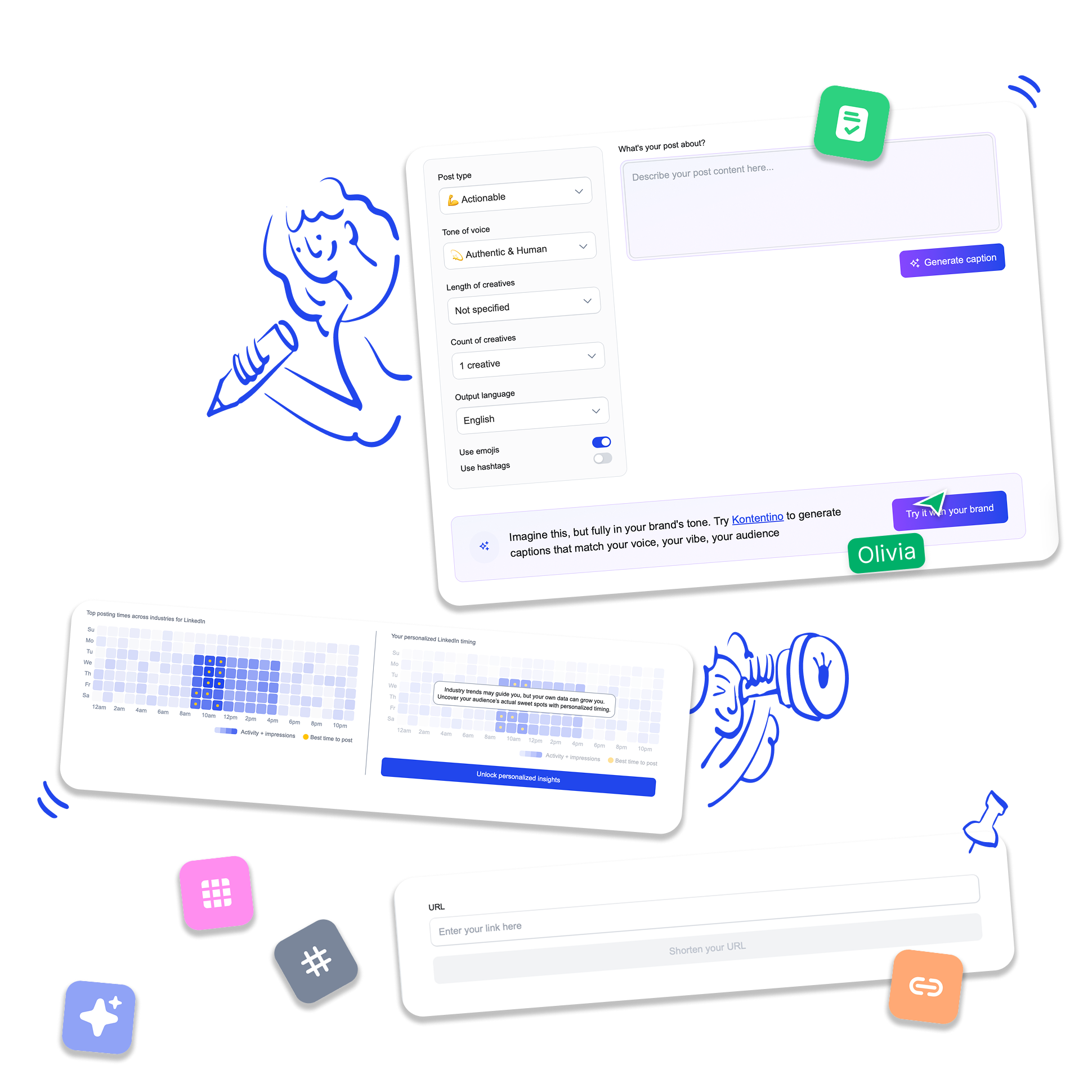 Kontentino social management tool